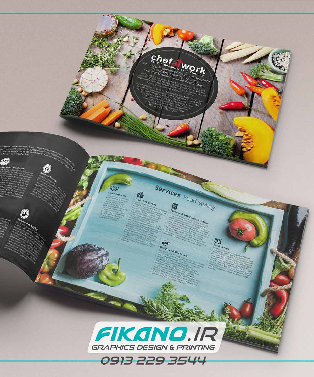 انجام سفارش طراحی بروشور، کاتالوگ و تراکت بصورت حرفه ای - www.fikano.ir