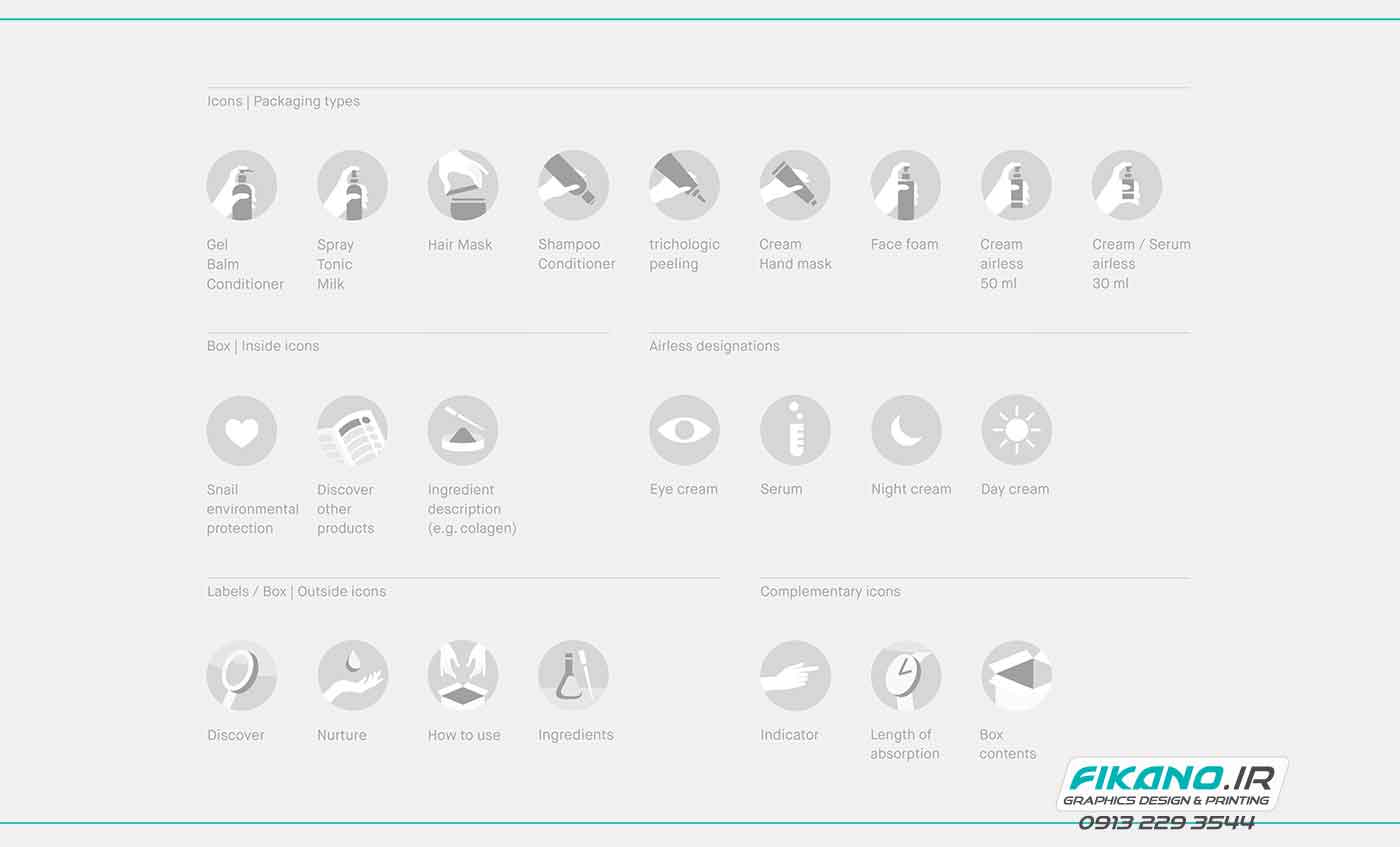 سفارش طراحی برند و طراحی بسته بندی یکپارچه - وب سایت فیکانو www.fikano.ir